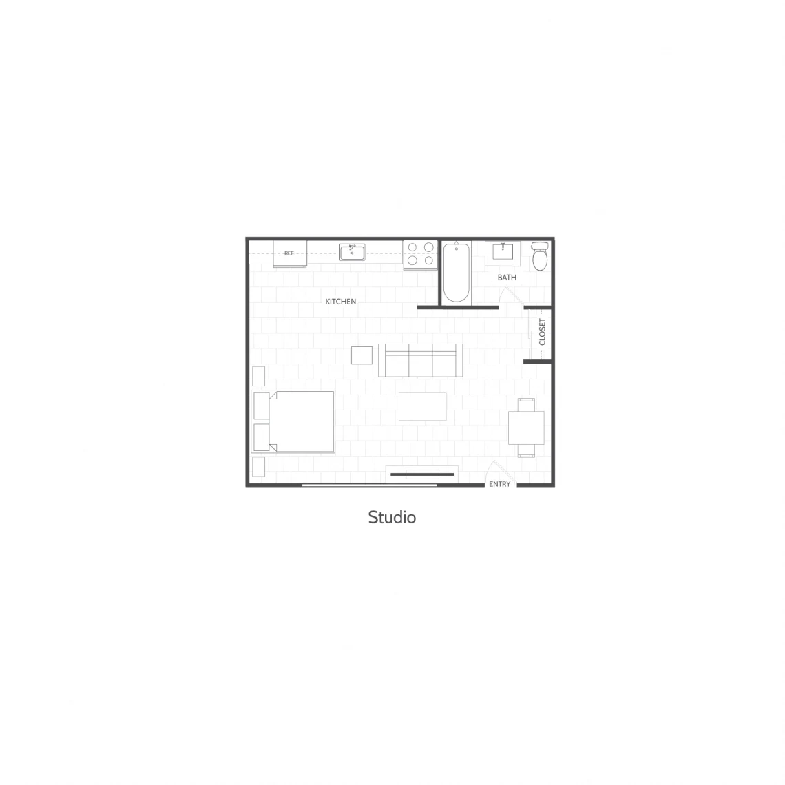Studio Floor plan