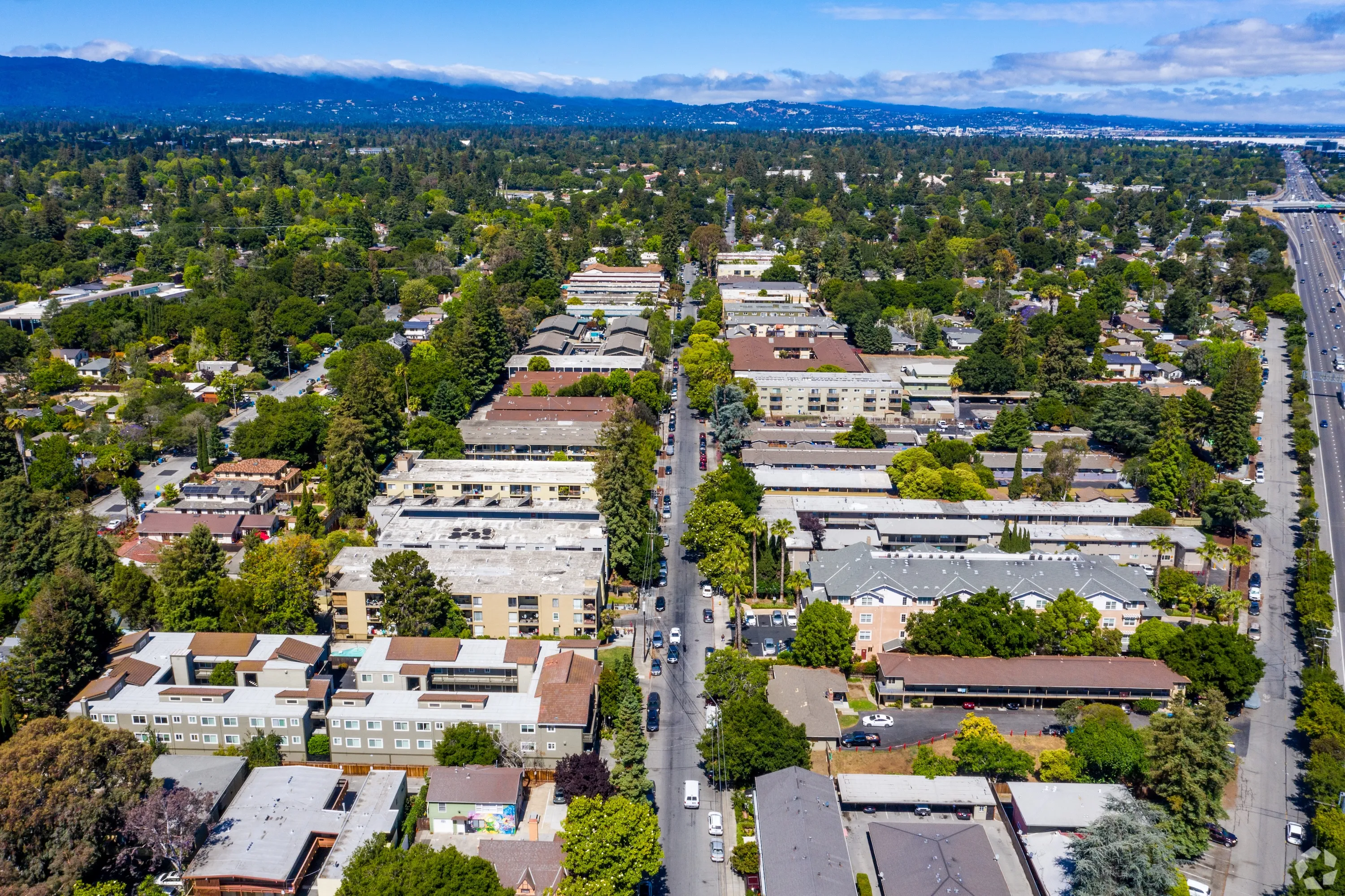 Aerial view of the community