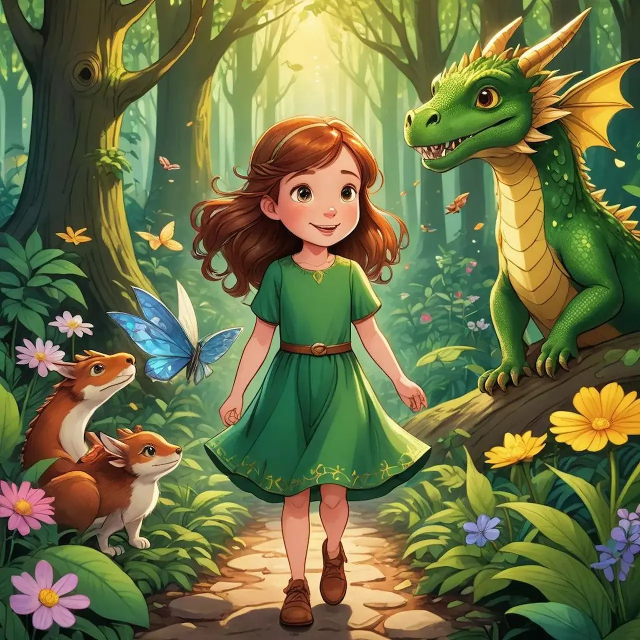 Folk tale storybook with consistent characters made with AI
