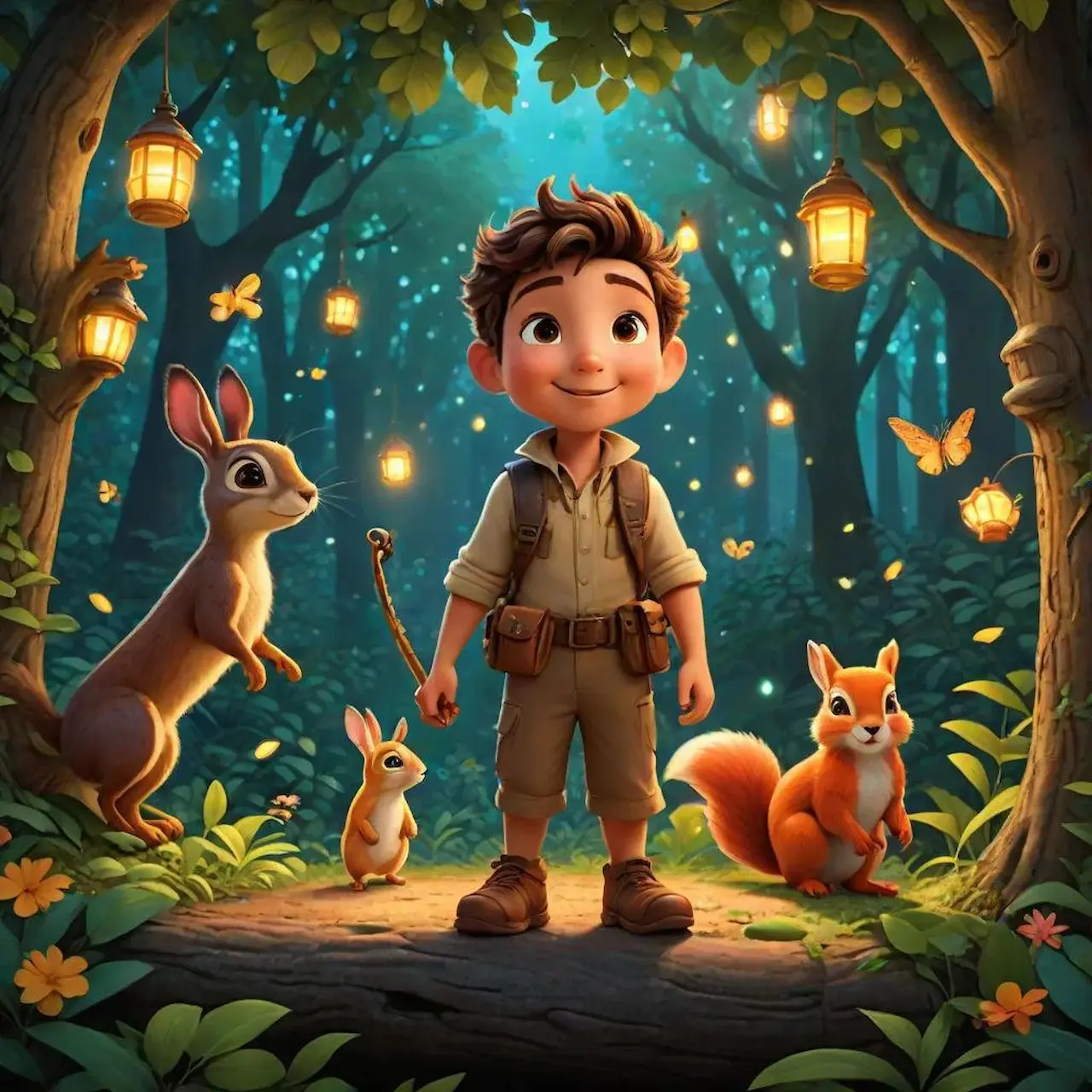 Personalized storybook starring a child, illustrated with AI