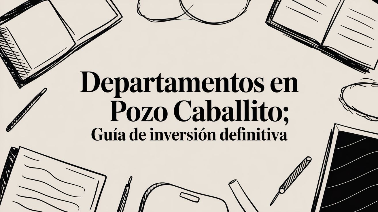 Departamentos en pozo Caballito: guía de inversión definitiva