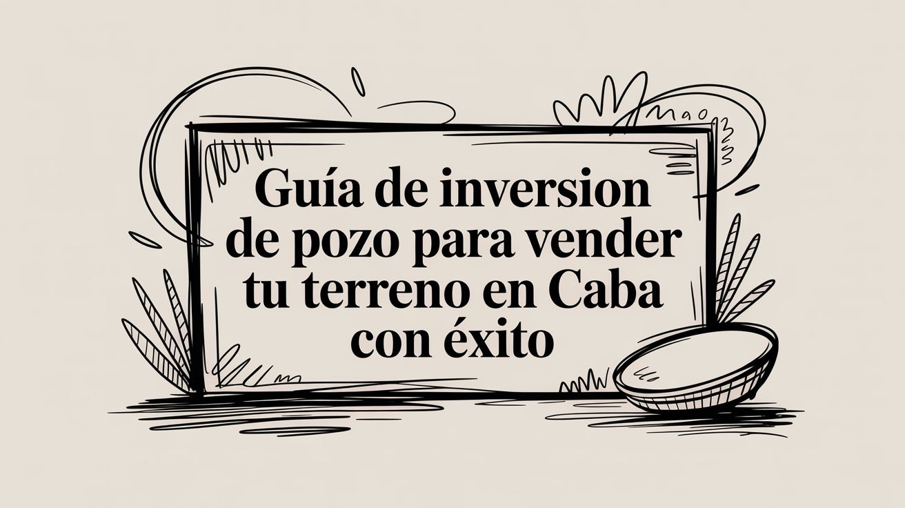 Guía de inversión de pozo para vender tu terreno en CABA con éxito