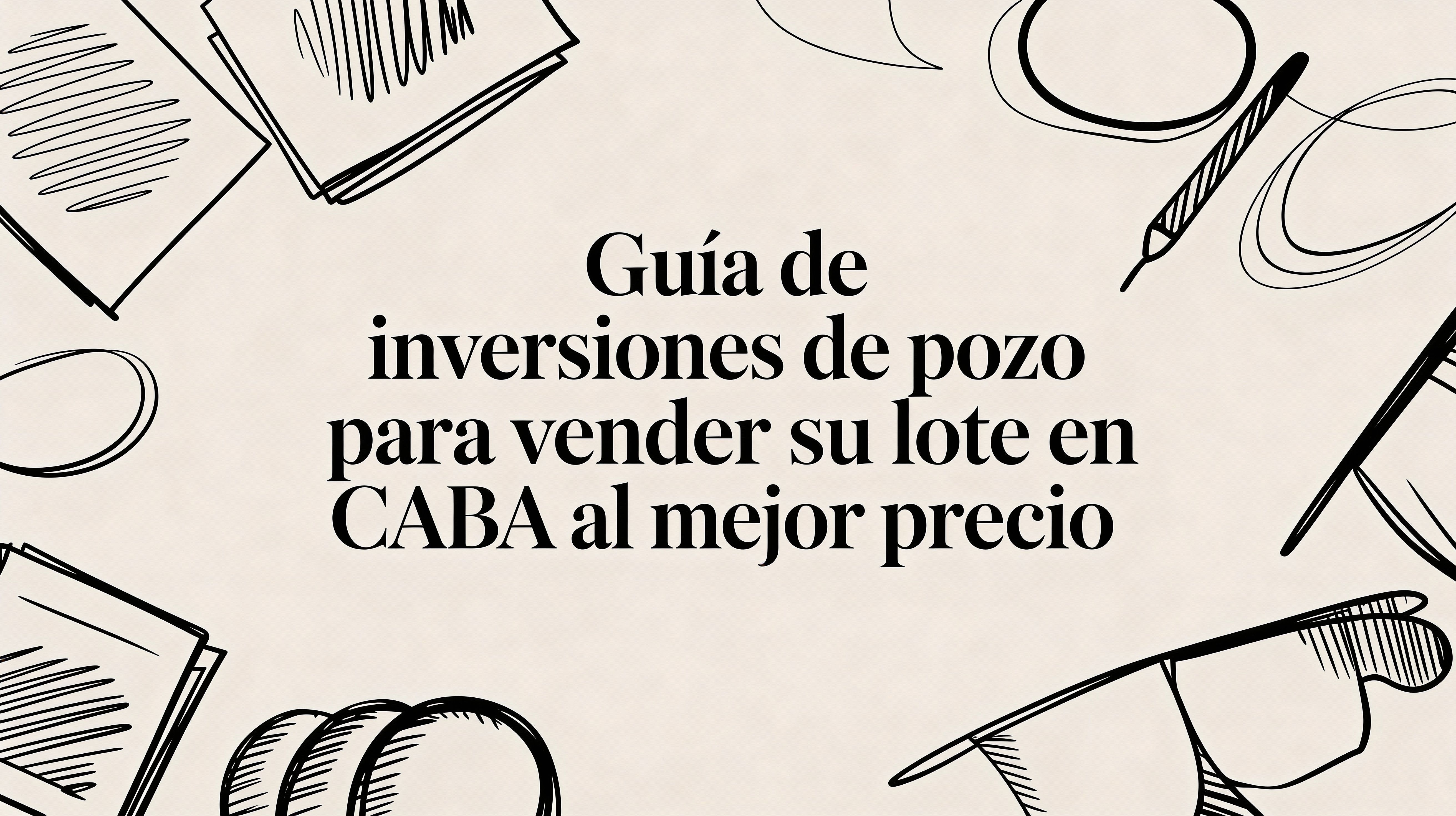 Guía de inversiones de pozo para vender su lote en CABA al mejor precio