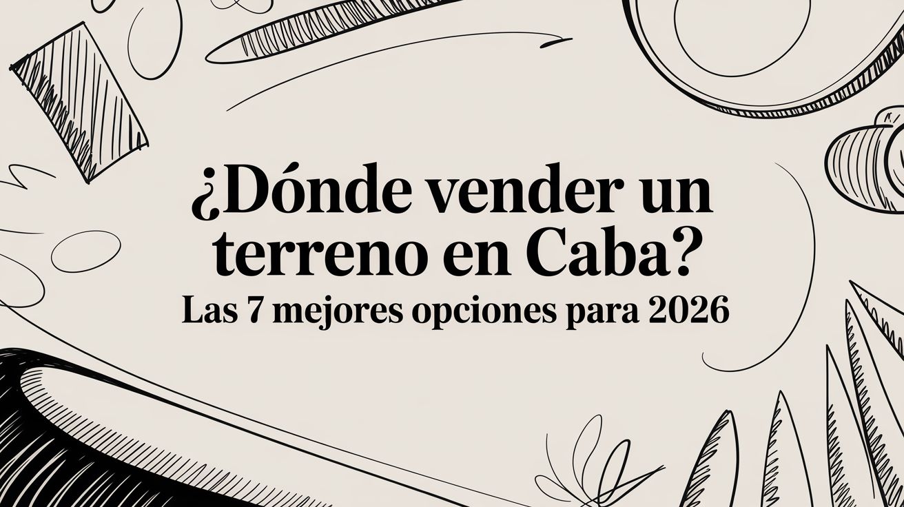 ¿Dónde vender un terreno en CABA? Las 7 mejores opciones para 2026