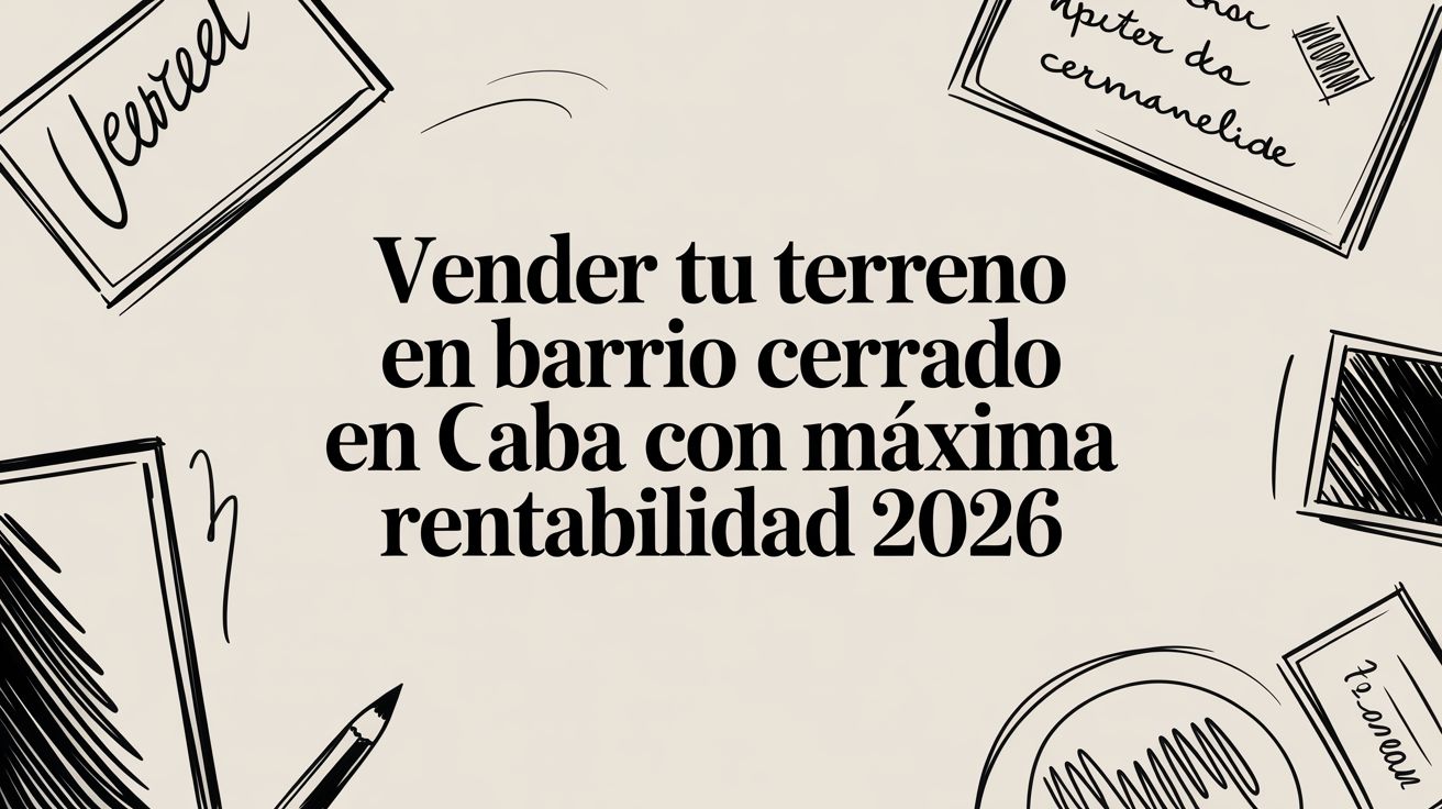 Vender tu terreno en barrio cerrado en CABA con máxima rentabilidad 2026