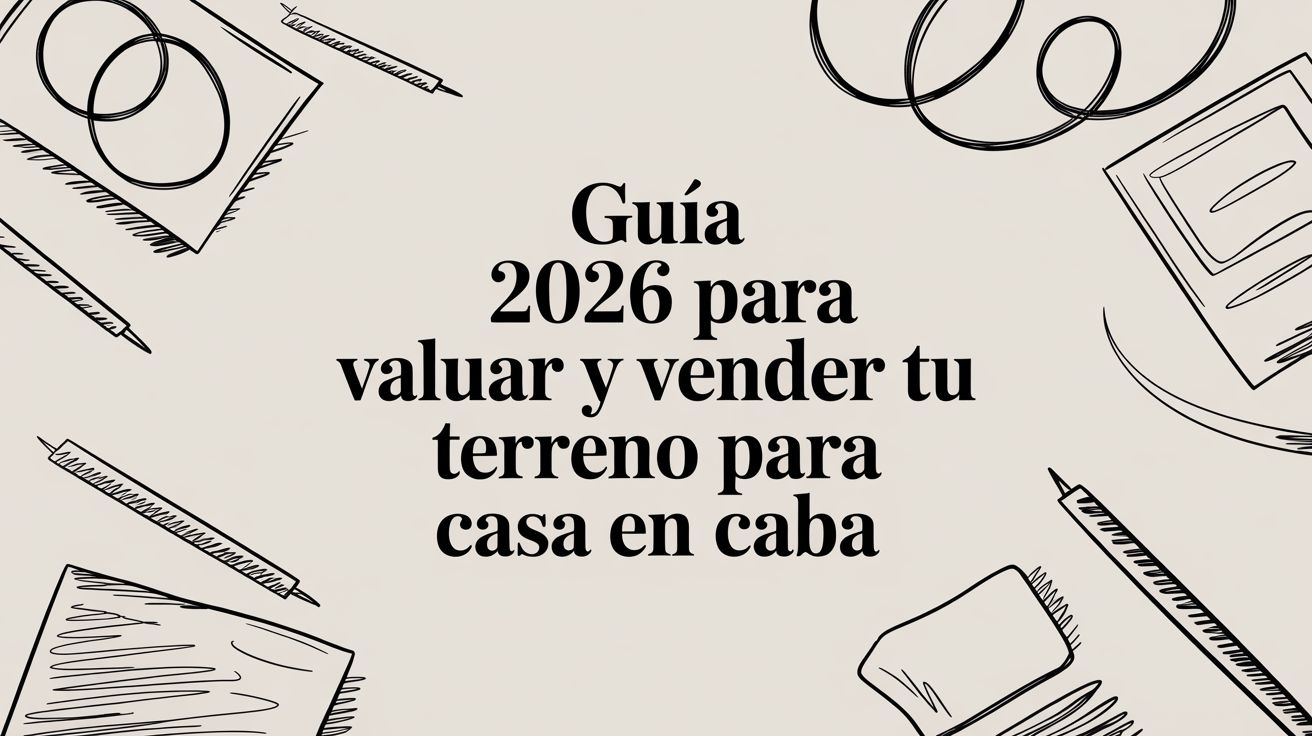 Guía 2026 para valuar y vender tu terreno para casa en CABA