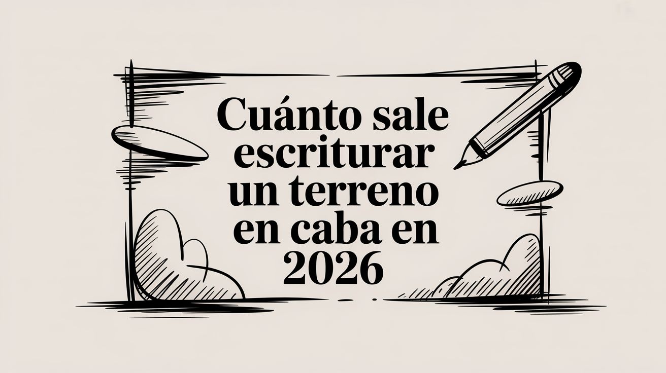 Cuánto sale escriturar un terreno en CABA en 2026