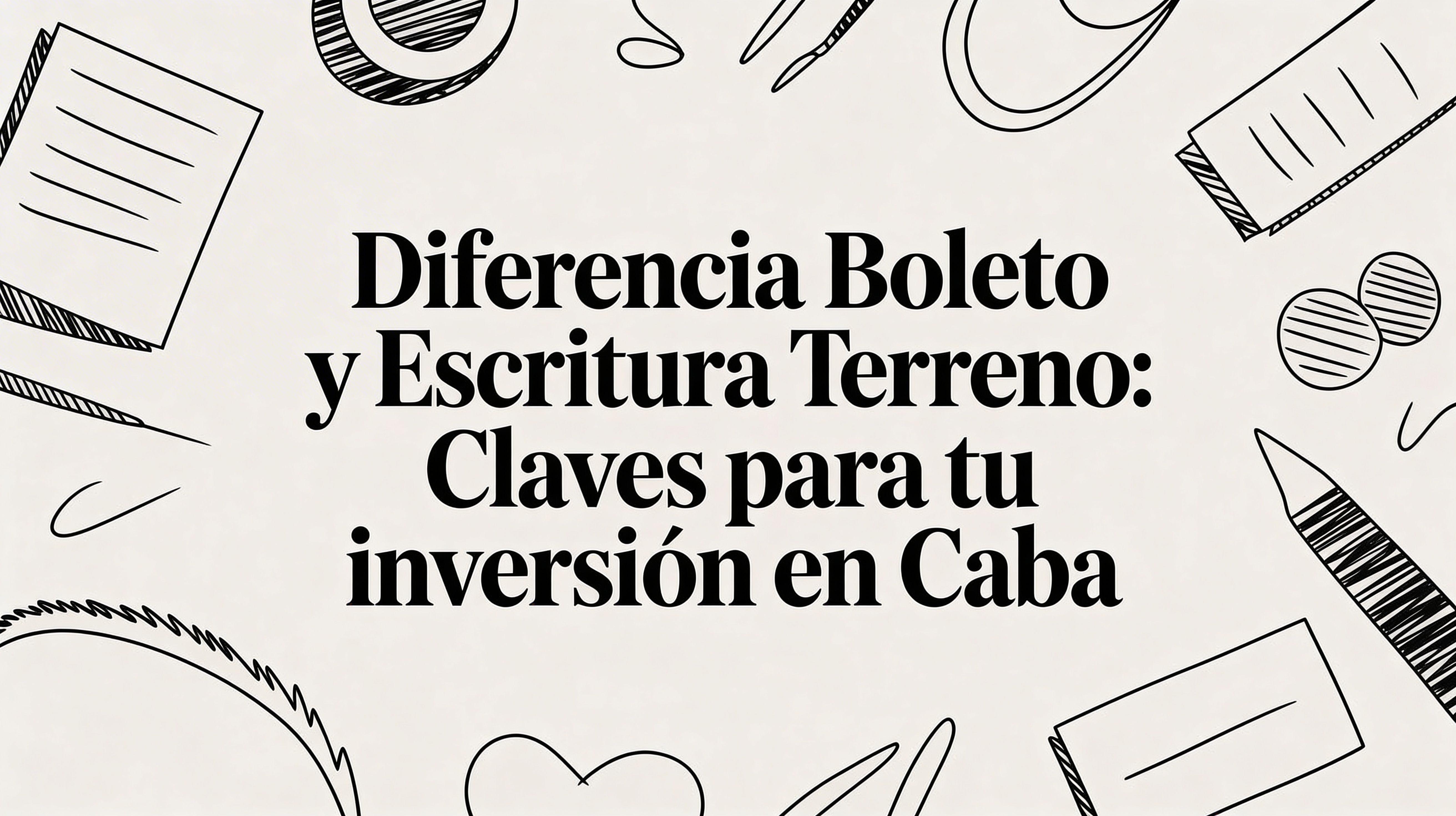 Diferencia boleto y escritura terreno: Claves para tu inversión en CABA