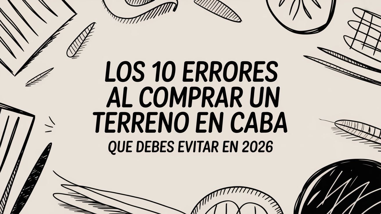 Los 10 errores al comprar un terreno en CABA que debes evitar en 2026