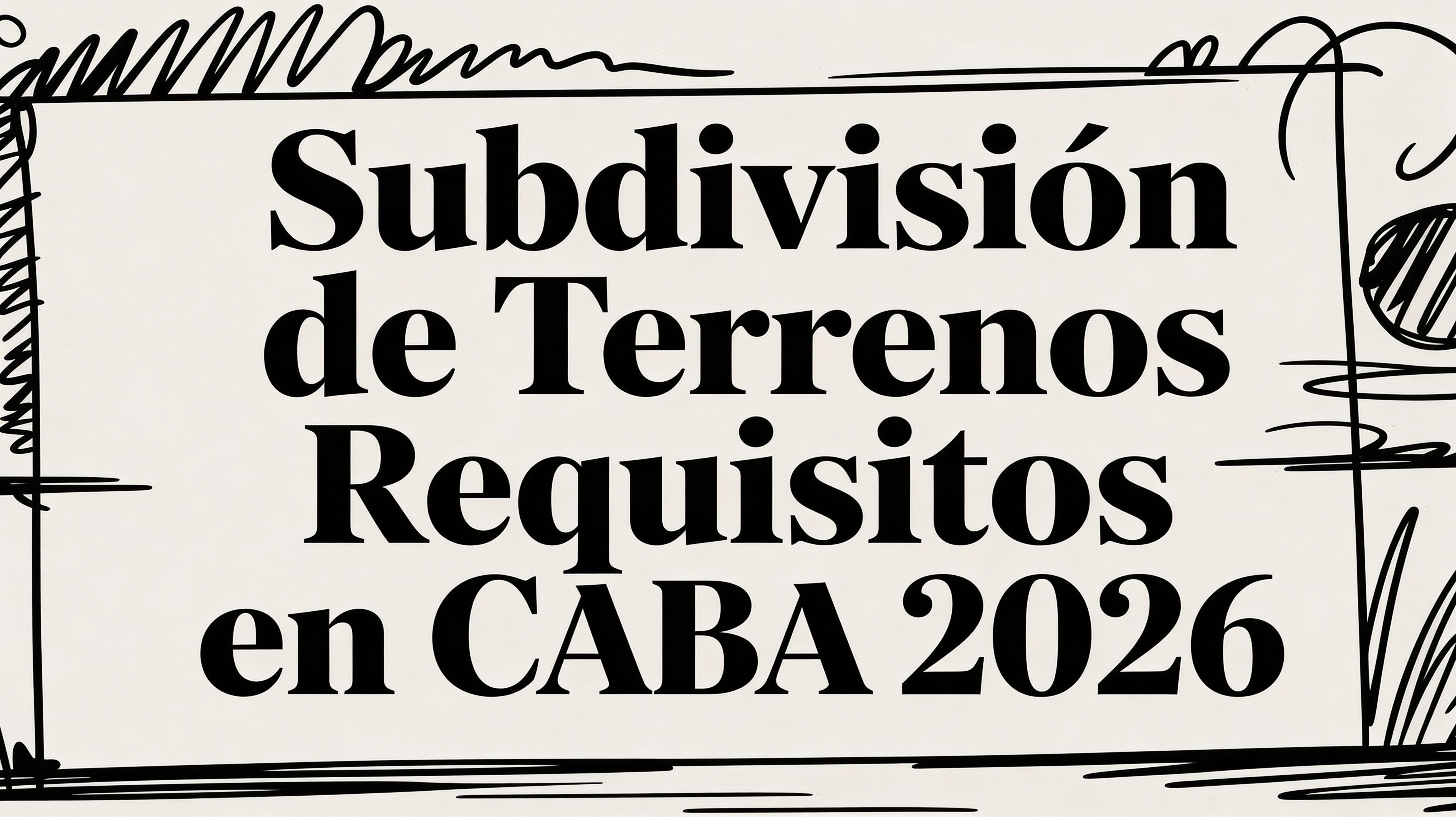 Subdivisión de Terrenos Requisitos en CABA 2026