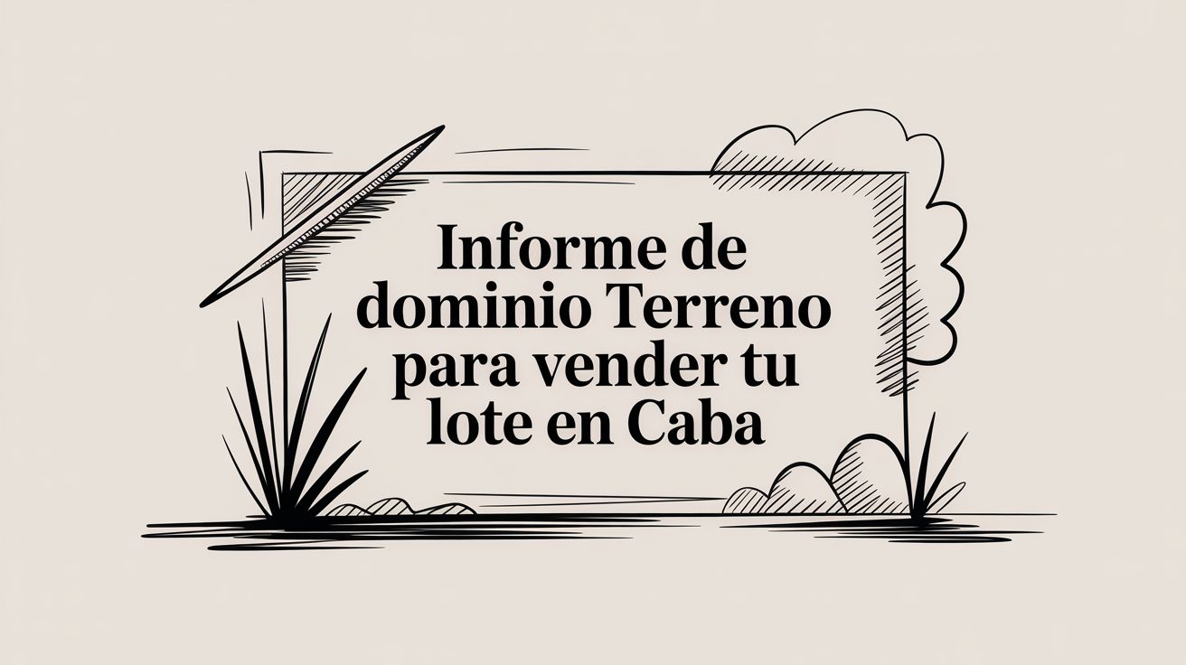Informe de dominio terreno: Guía 2026 para vender tu lote en CABA