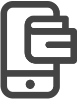 A black and white image of a phone.