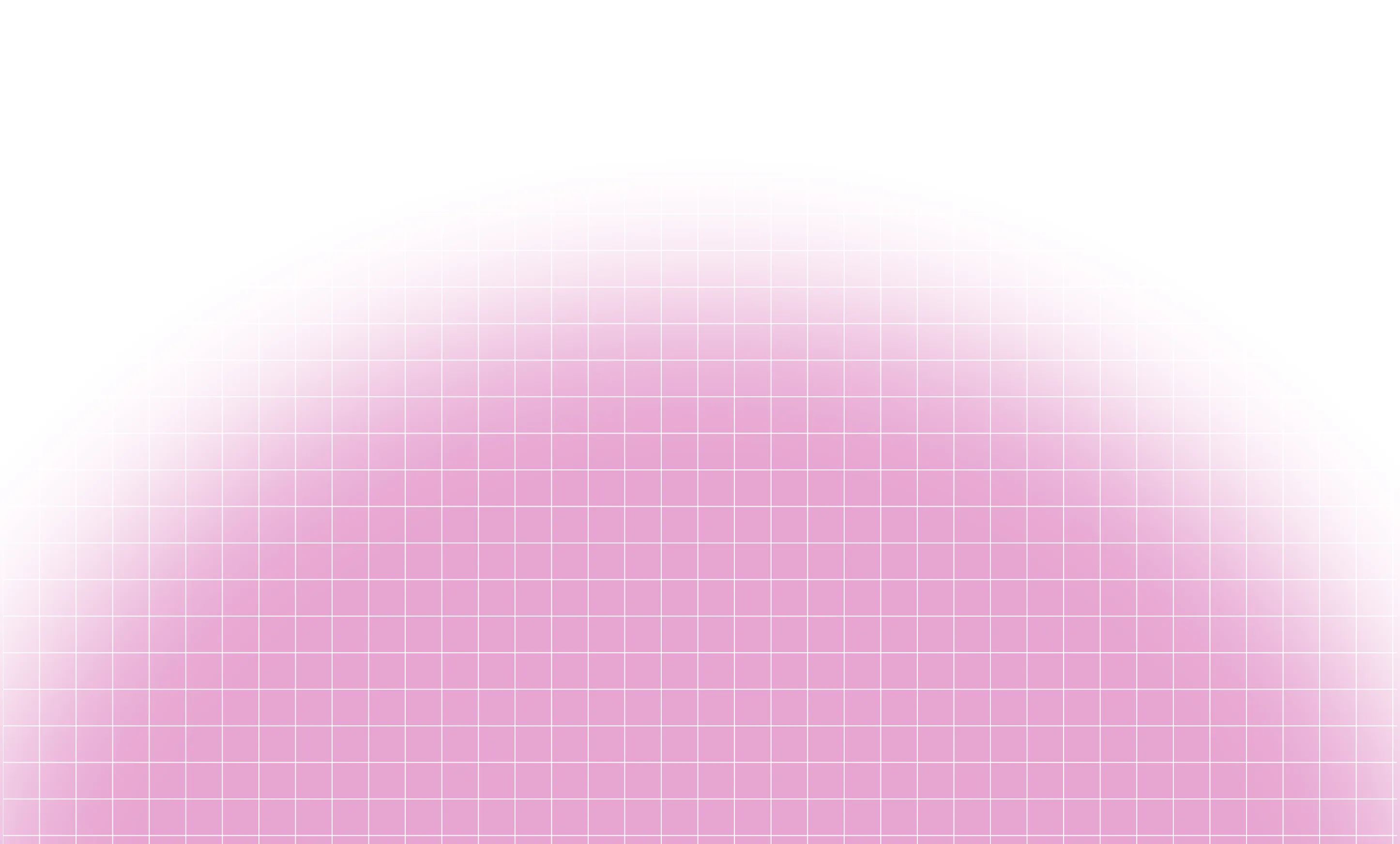 Pink circle with a grid pattern fading into a white background.
