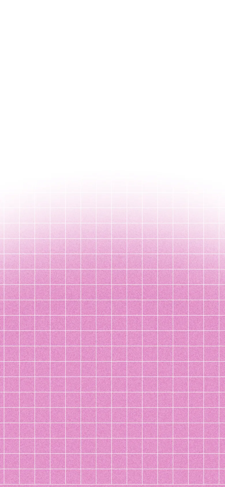 Gradient background transitioning from white to pink with a white grid overlay.
