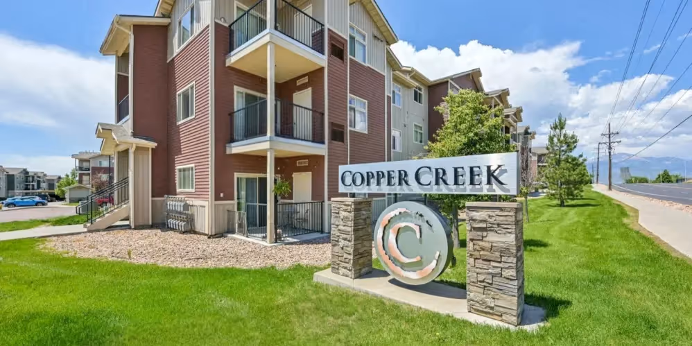 Exterior building with sign