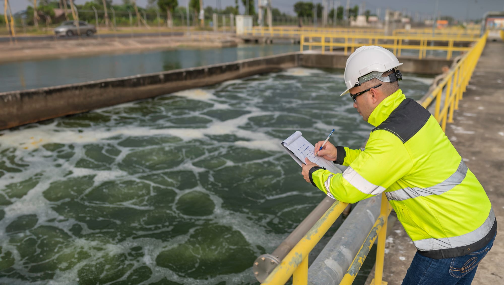 Wastewater treatment facility reviewed in VR by Mott MacDonald Bentley