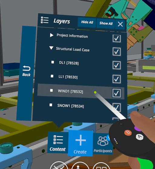 Toggling BIM model layers in Resolve