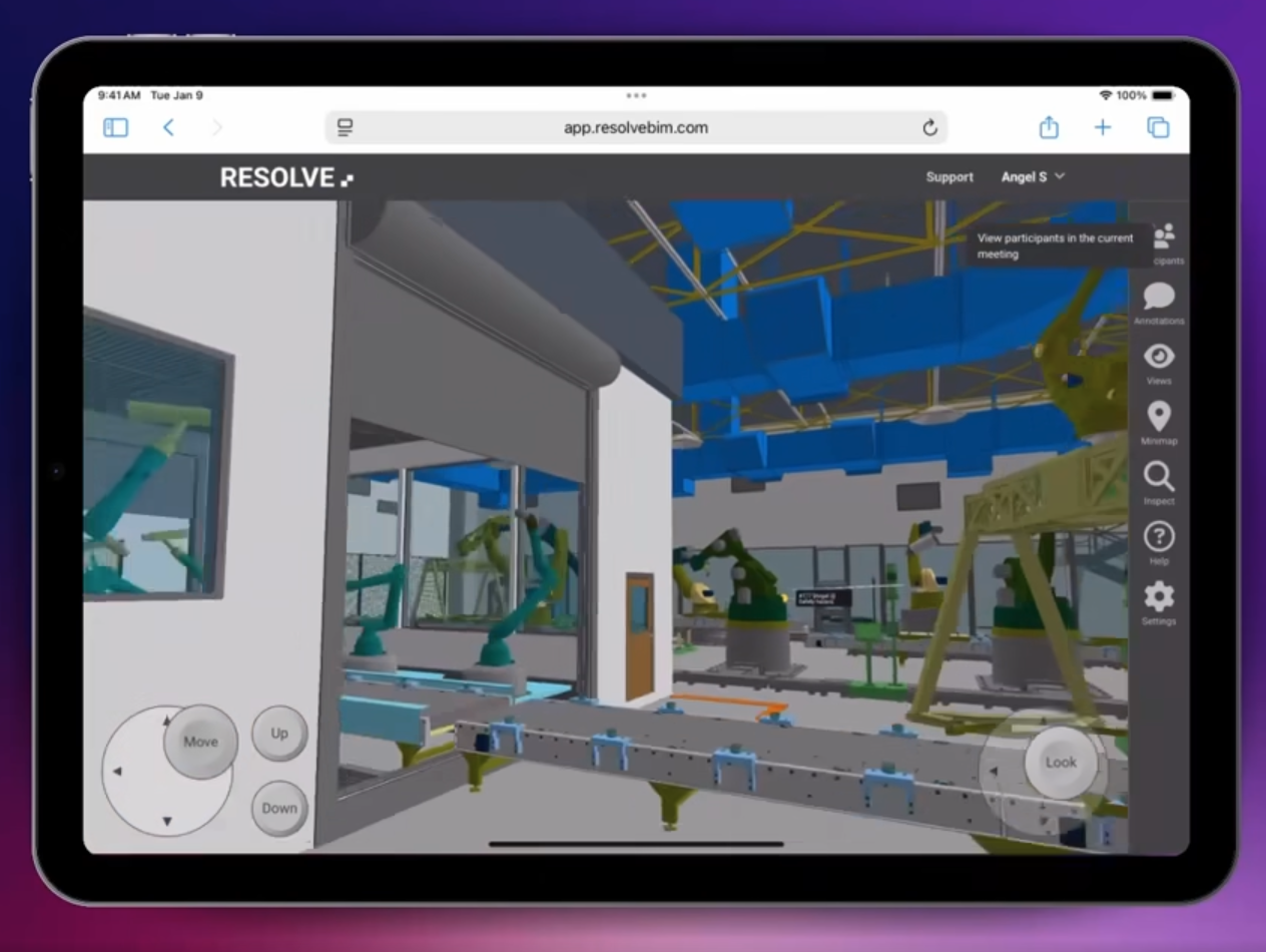 Reviewing Resolve Lightning Viewer on an iPad