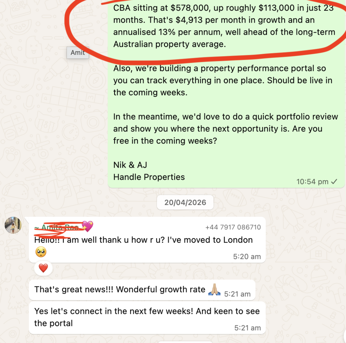 Client message