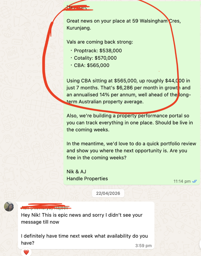Client message