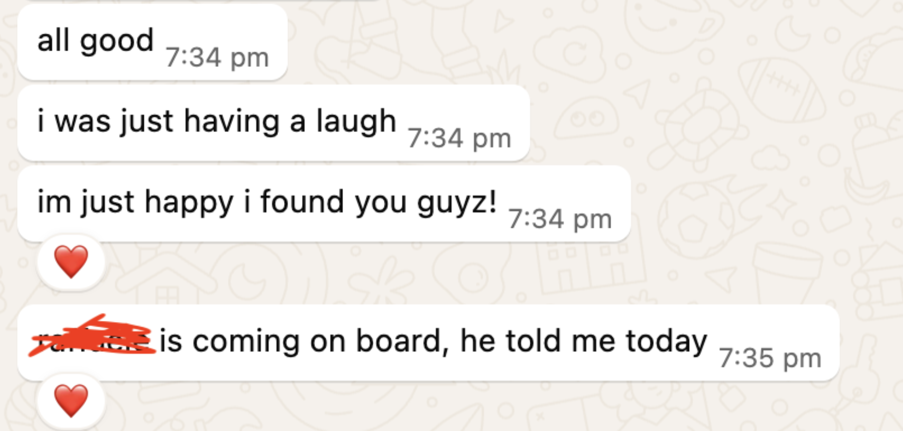 Client message