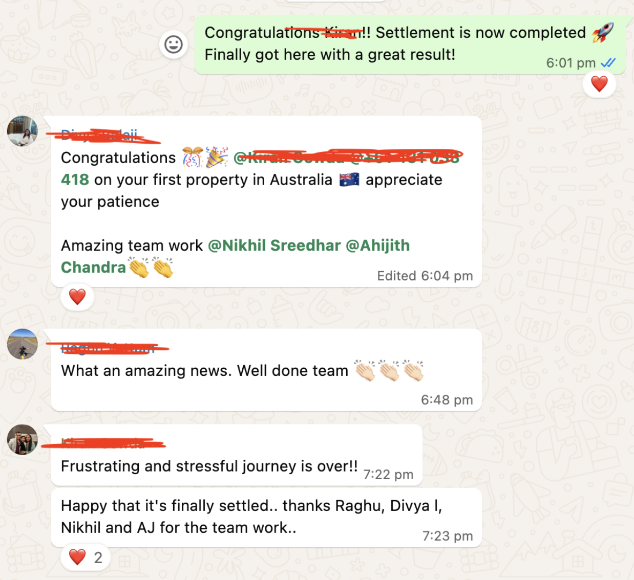Client message