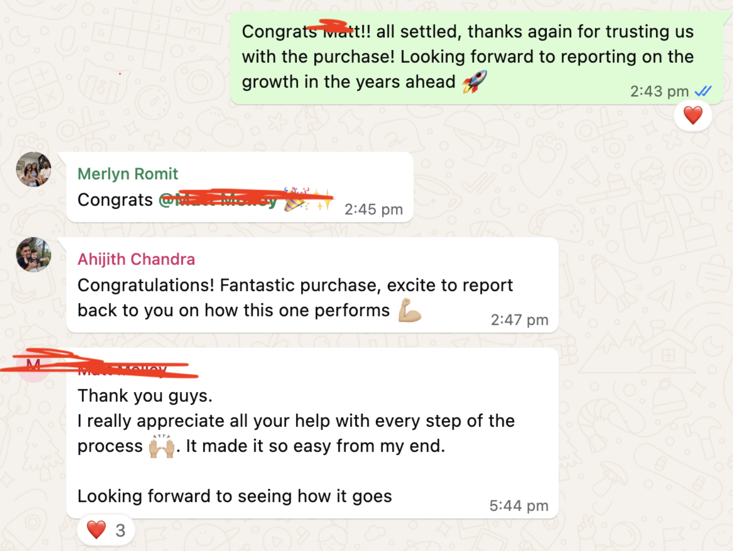 Client message