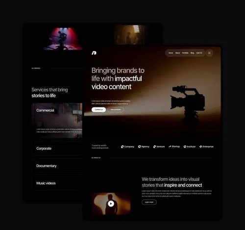 Cinemaflow - Pages Included - Ultimate Video Agency Webflow Template