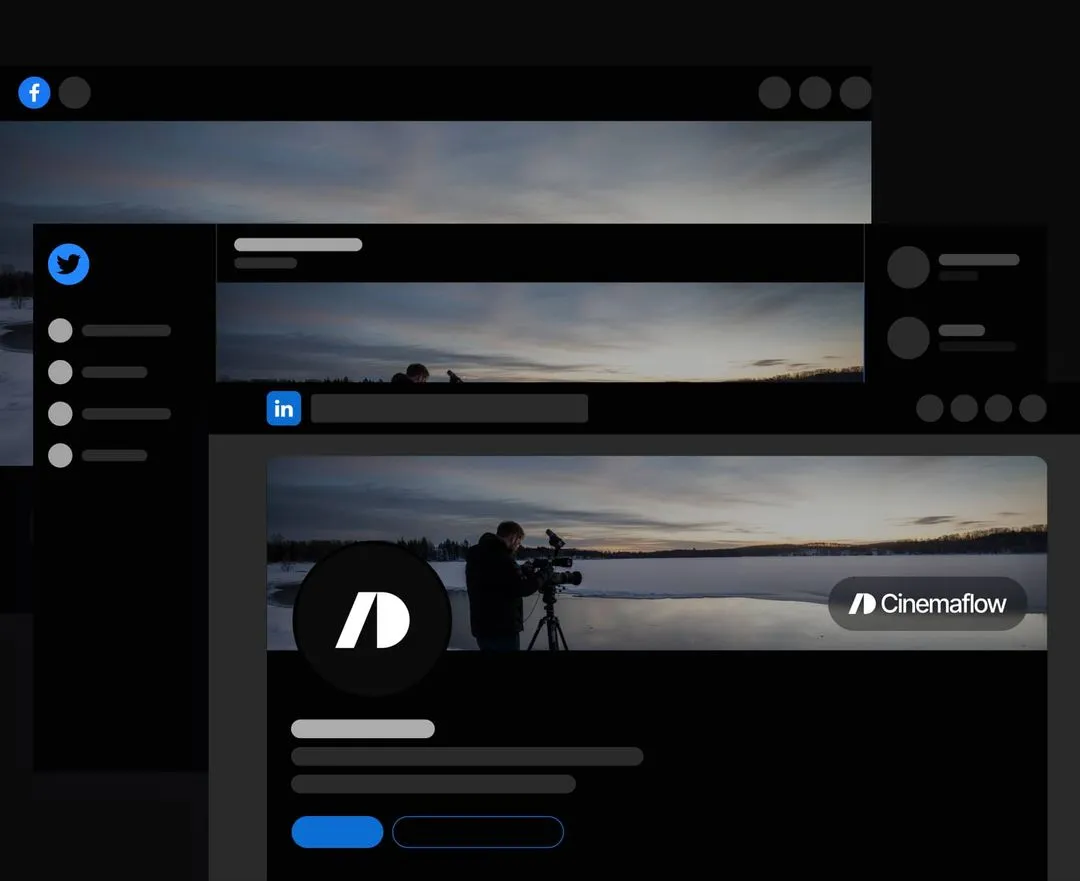Cinemaflow - Social Media Assets Page - Ultimate Video Agency Webflow Template