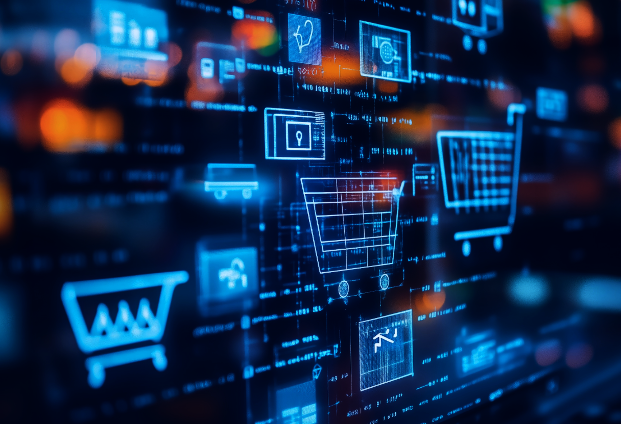 [digital project] image of a mobile device with an abstract ai developer tools interface, by itself