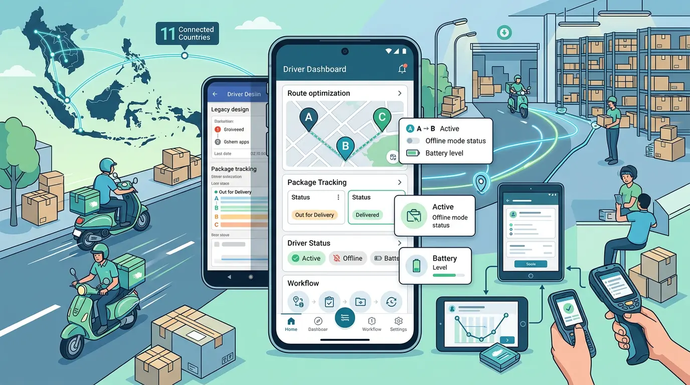 Android App for E-Commerce Giant In South-East Asia Logistics Management