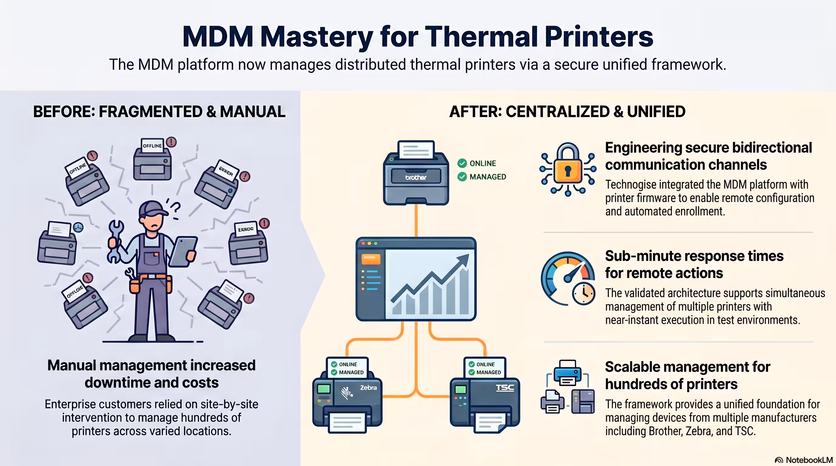 Extending an Enterprise MDM Platform to Manage Thermal Printers