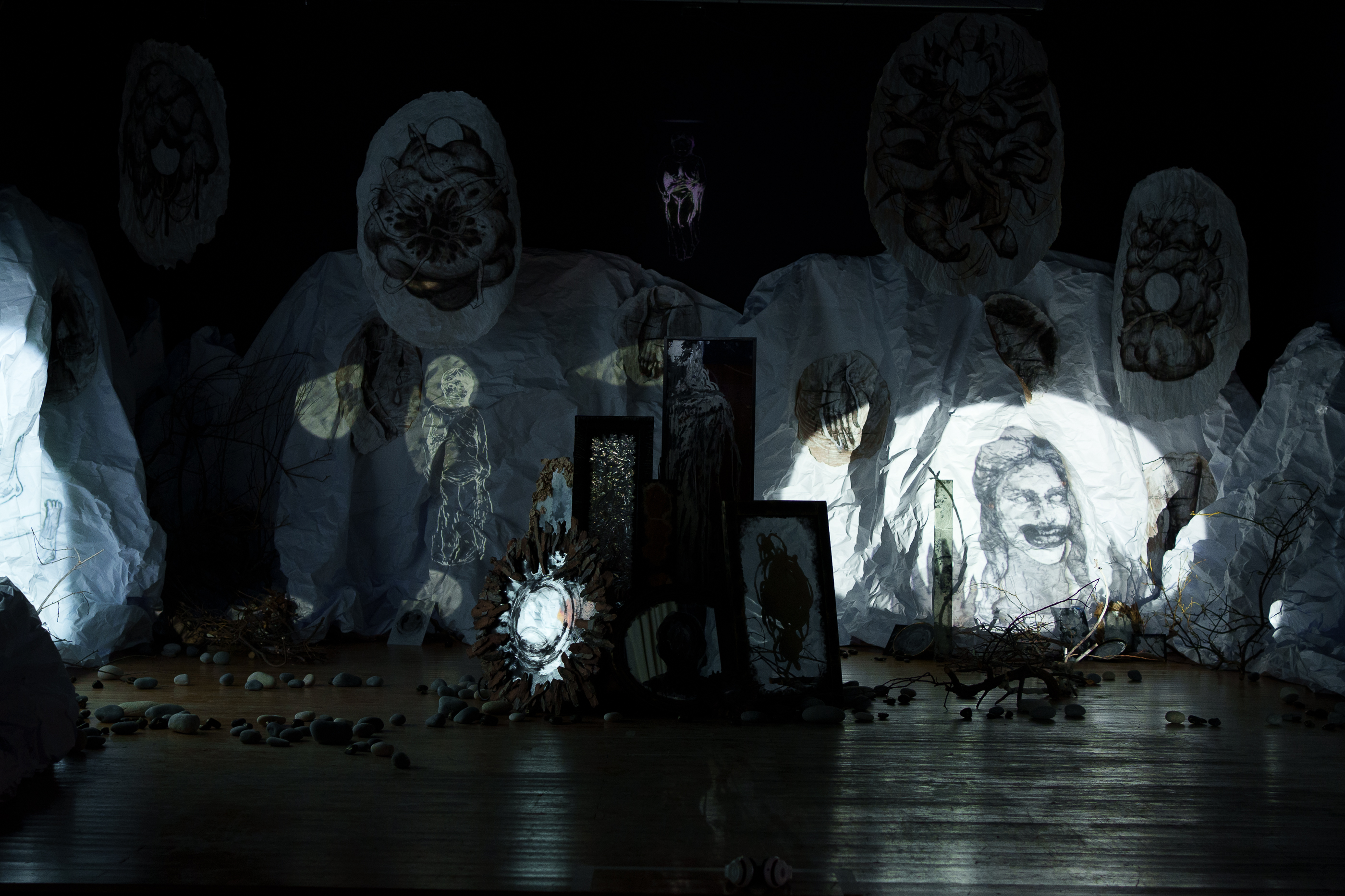 Myth and Shadows, installation view