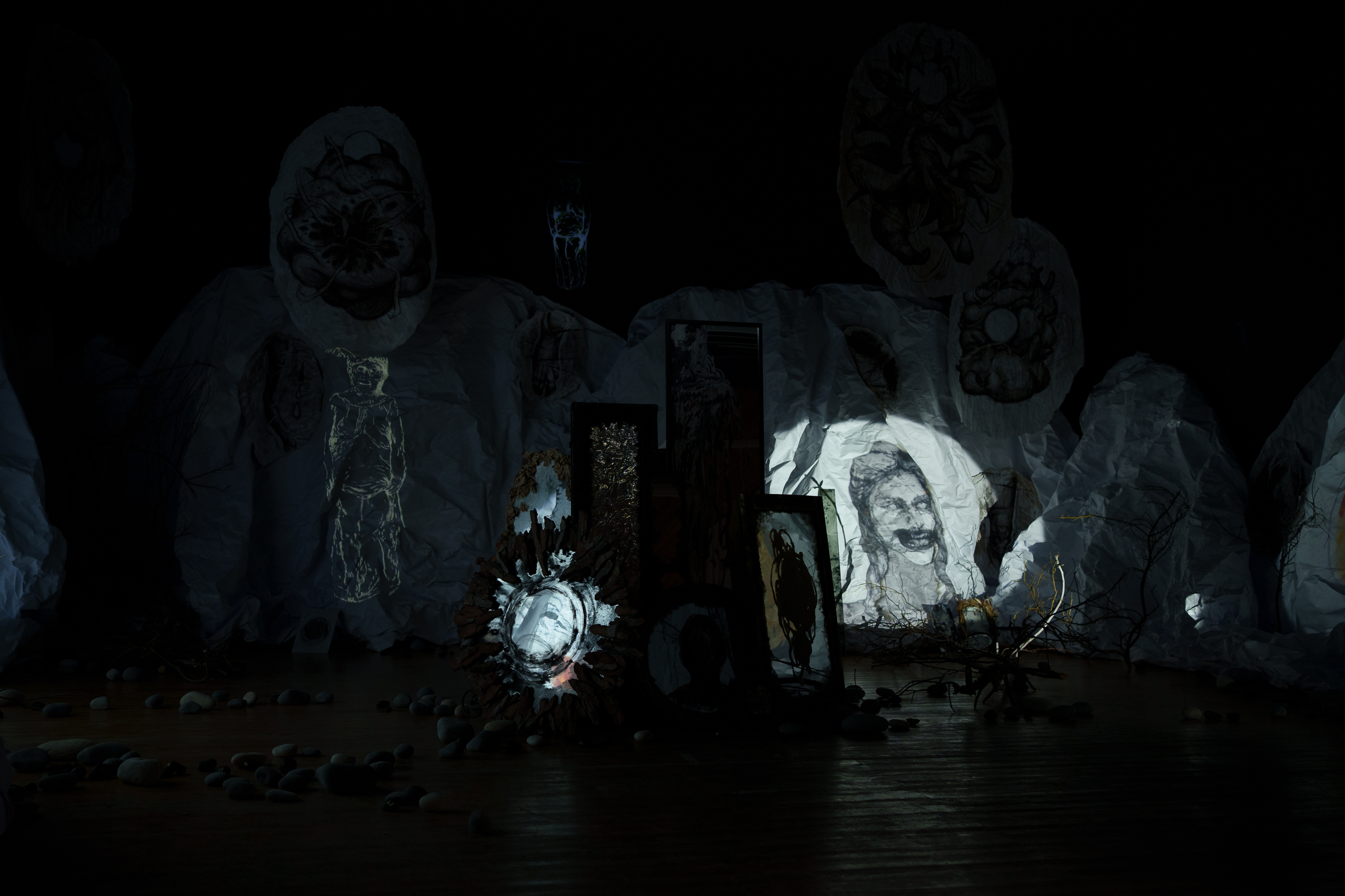 Myth and Shadows, installation view