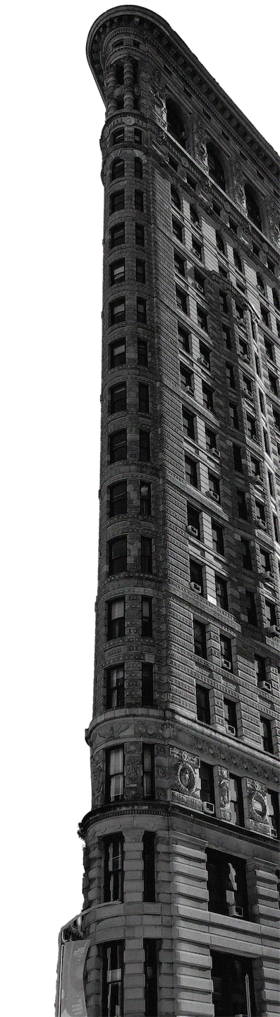 A black and white photo of a very tall building.
