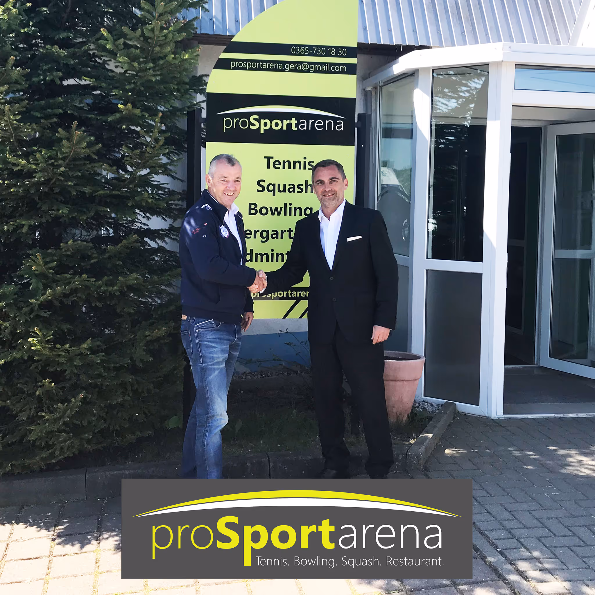 ProSportArena Post-Event Handshake