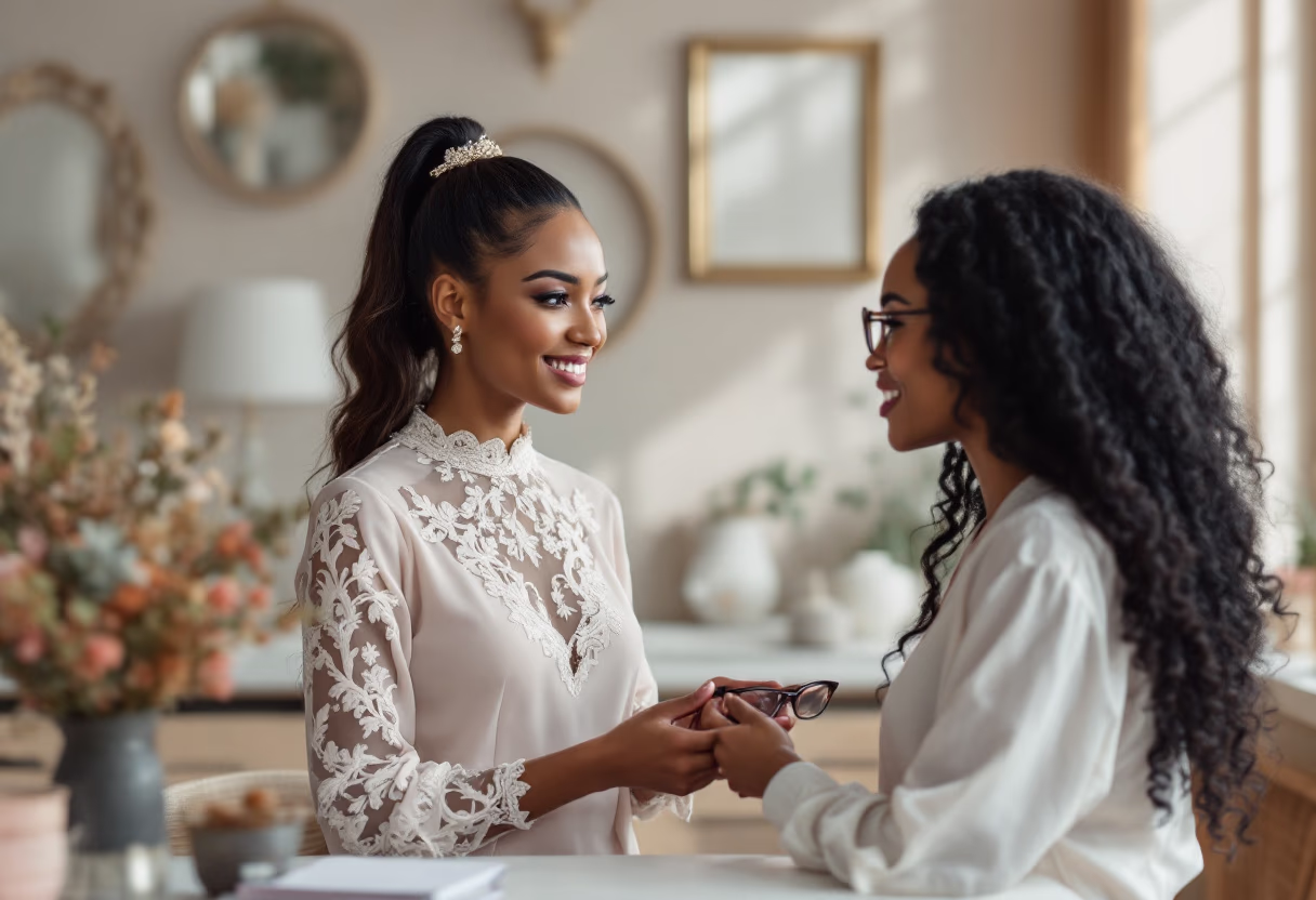 customer service representative with customer