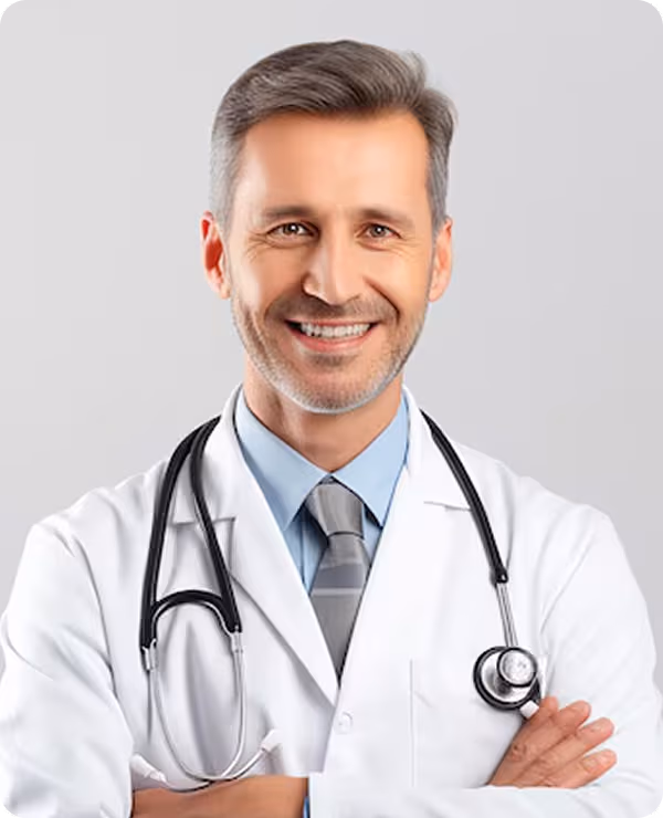 Smailing ANd Wear White uniform