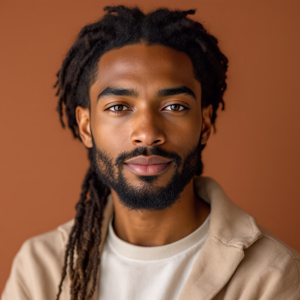 <subject>[headshot] image of customer (for a productivity tools business)</subject>