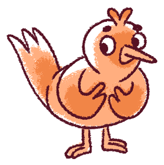 A Bird-Note character from the Elody music learning app, helping children learn early notation and musical symbols through play.