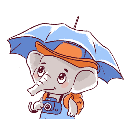 El the Elephant, the main character of the Elody music learning app.