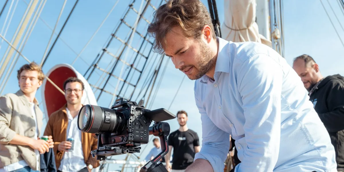 Video production filming in Copenhagen