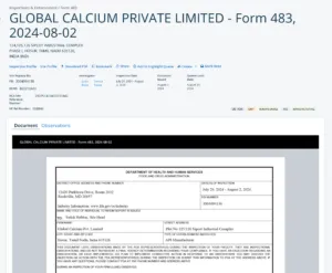 Global Calcium 483