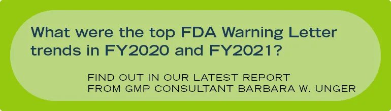 Warning Letters FY2020 and FY2021