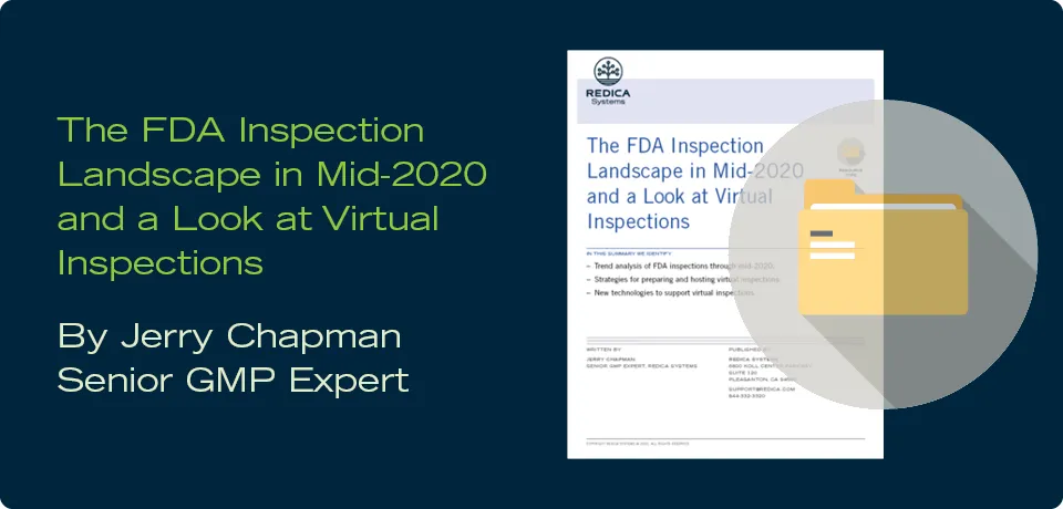 Download your copy of THE FDA INSPECTION LANDSCAPE IN MID-2020 AND A LOOK AT VIRTUAL INSPECTION