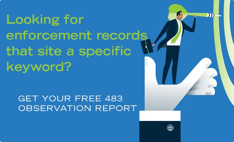 Get your 483 Observation Report