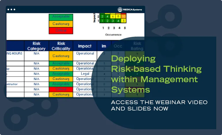 Redica Inline Ads Webinar Risk based Thinking