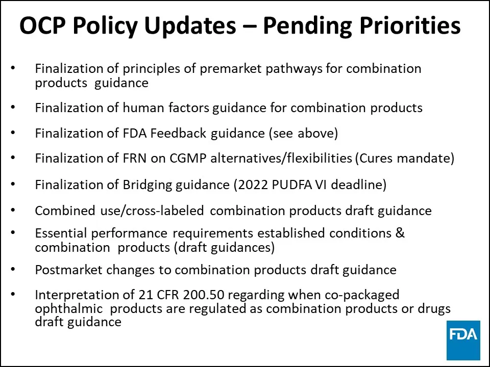 Figure 2 OCP Policy Updates Pending Priorities