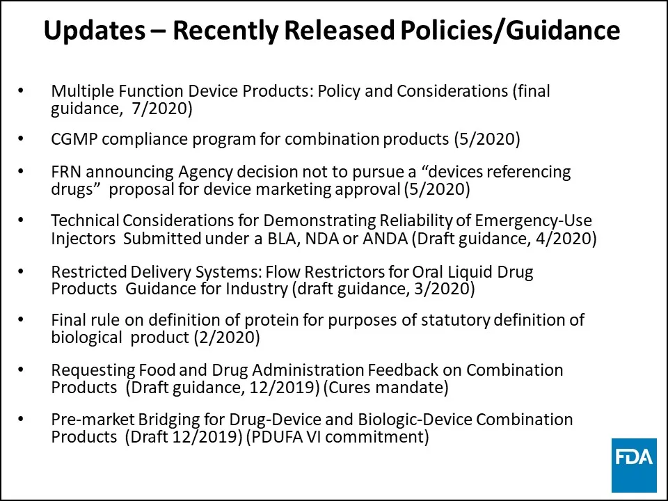 Figure 1 Recently Released Policies and Guidance