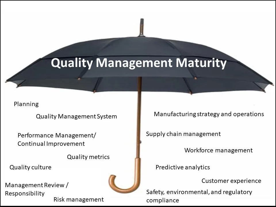 Quality Management Maturity Umbrella